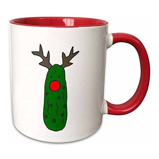 Drose _ Taza Divertida Nariz Roja Cuerno Como Rudolph