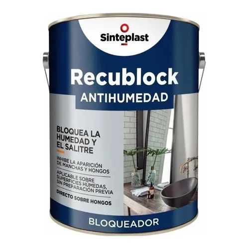 Recublock Antihumedad X 1 Litro Bloqueador Sinteplast Mm