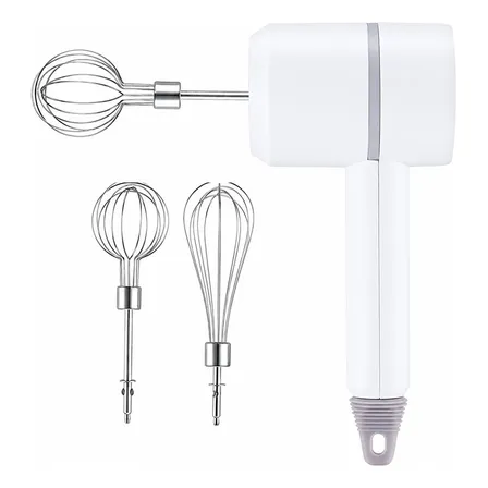 Batidora De Mano Eléctrica Inalámbrica 3 Niveles White
