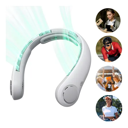 Ventilador De Pescoço Portátil Jisulife Esportivo Carregável