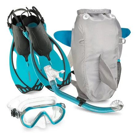 Sea  A S Charac   Kids Mask Fin Snorke  Se  Aqua, Sma...