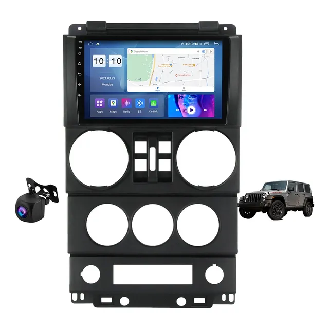 Auto Estereo Jeep Wrangler 2007-10 Carplay 4+64 Gb Android