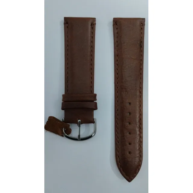 Correas De Cuero Genuino Medida 22 Mm G- Time Marrón Nuevas