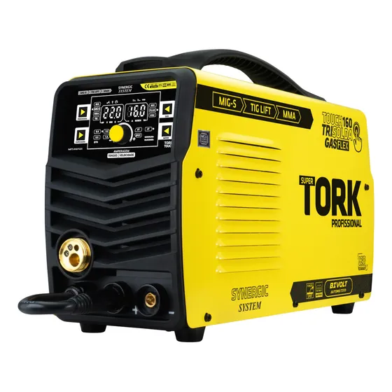 Maquina Solda Inversora Mig Gás Flex 160a Tork 5kg Cor Amarelo 127/220V