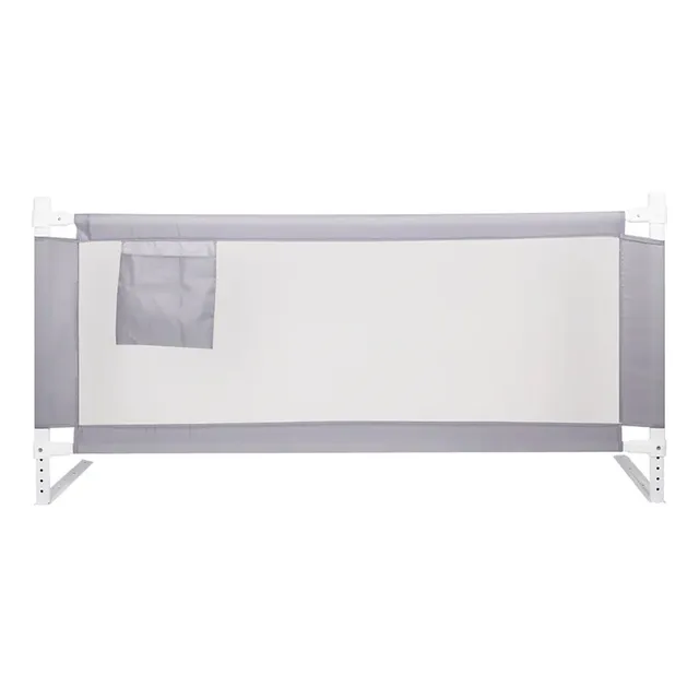 Baranda De Cama Para Protección De Bebé Gris 196x60 Cm Úpale