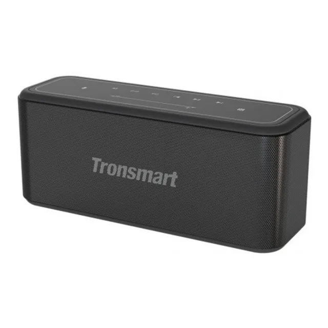 Bocina Tronsmart SoundPulse Mega Pro portátil con bluetooth waterproof negra