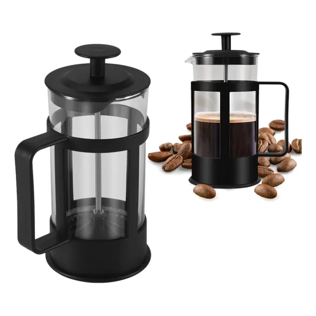Prensa Francesa Cafe Cafetera En Vidrio Borosilicato 600ml