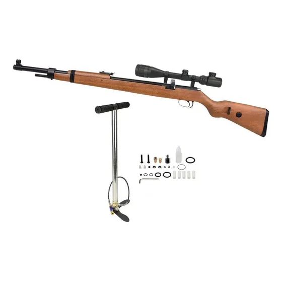 Carabina Pressão Pcp Mauser K98 4.5 + Bomba + Luneta 4-16x40