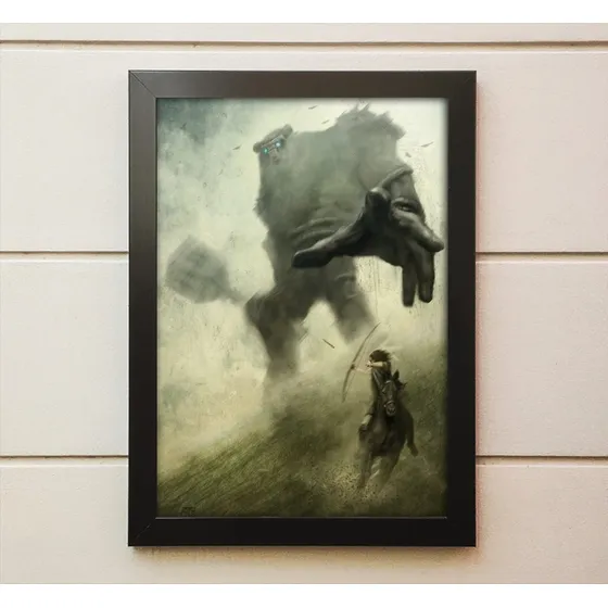 Quadro Decorativo Gamer Shadow Of The Colossus A3