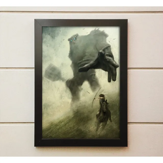Quadro Decorativo Gamer Shadow Of The Colossus A3