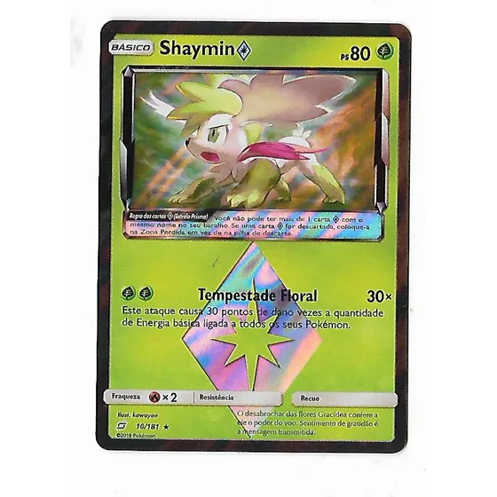 Pokemon Shaymin Estrela Prisma Sol E Lua União De Aliados Fr