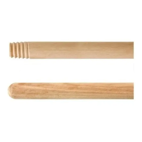 Cabo De Madera Para Escoba Rastrillo De Rosca 2 Unidades