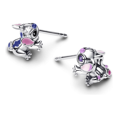 Brinco Prata Disney Stitch E Angel Pandora Brinco Prata Disney Stitch E Angel Pandora