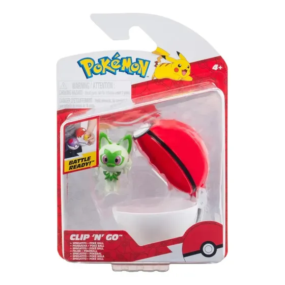 Figura Pokémon Sprigatito Clip N Go Colección