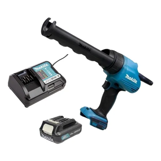Aplicador De Silicone Pu + Bateria 12v + Carregador Makita