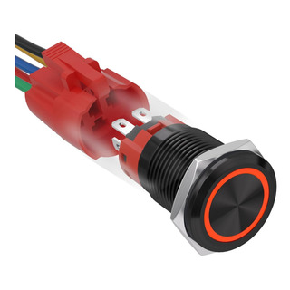 Interruptor Pulsador Kerwinn De 16 Mm Con Restablecimiento Interruptor Pulsador Kerwinn De 16 Mm Con Restablecimiento