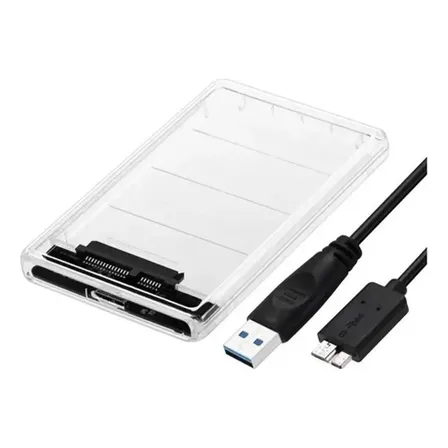 Cofre Case Para Disco Duro Sata 2.5 Usb3.0 /niupi Transparente