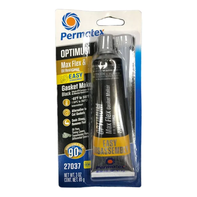Silicon Permatex Optimun Black Resistente Al Aceite 3.35oz