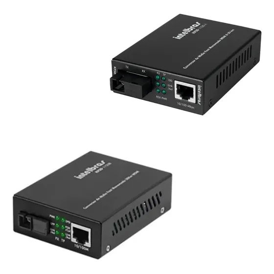Par Conversor De Midia Fast Monomodo Kfsd 1120 A+b Intelbras