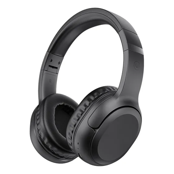 Audifonos Inalambricos Headset Bluetooth Usams Yg23 Ligeros Color Negro