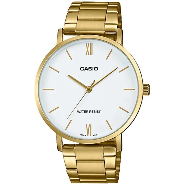 Reloj Casio Mtp Vt01g Acero Inoxidable Dorado resistente al agua