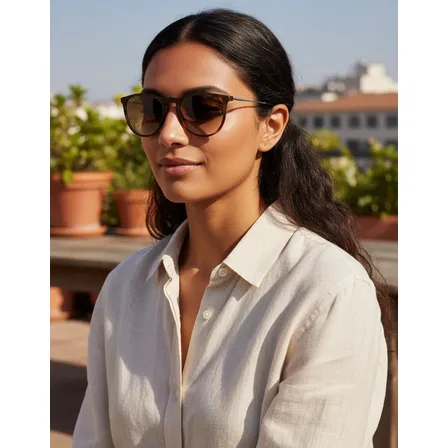 Óculos De Sol Erika Rb4171 Tartaruga Marrom Uv400 Feminino Erika Matte Tortoise Marrom Marrom/tartaruga