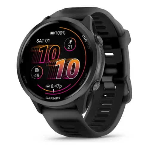 Relógio Garmin Forerunner 55 Monitor Cardíaco E Gps 42mm Black