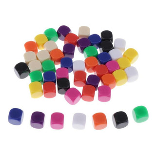 Cubos Coloridos De Dados Em Branco AcrĂlico 16mm Para Jogos Cubos Coloridos De Dados Em Branco AcrĂlico 16mm Para Jogos