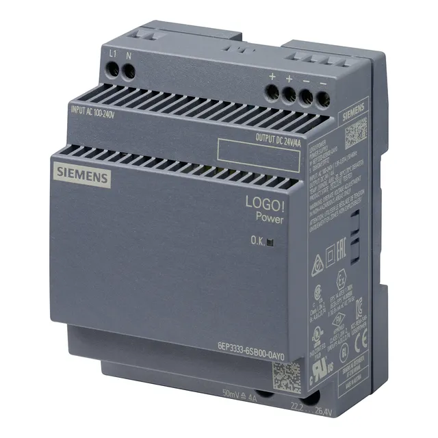 6ep33336sb000ay0 Fuente Logo!, In 100-240 Vca, Out 24 Vcc/4a