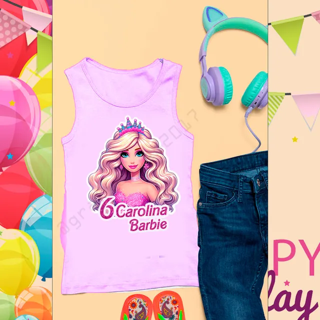 Diseño De Etiquetas Barbie Cumpleaños Para Decoraciones