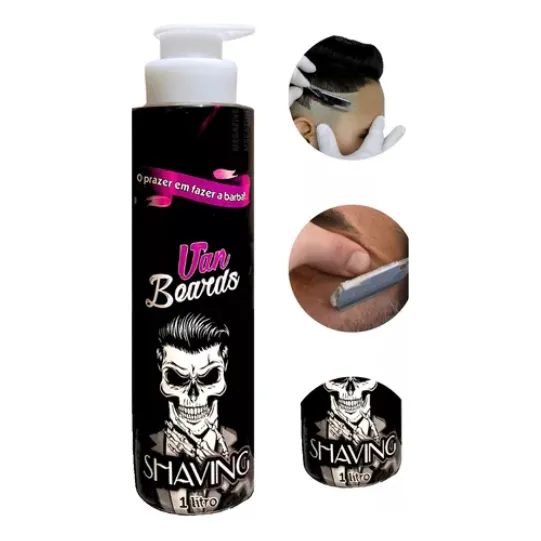 Gel Shaving De 1kg Para Barbear, Acabamento E Pezinho Pro...