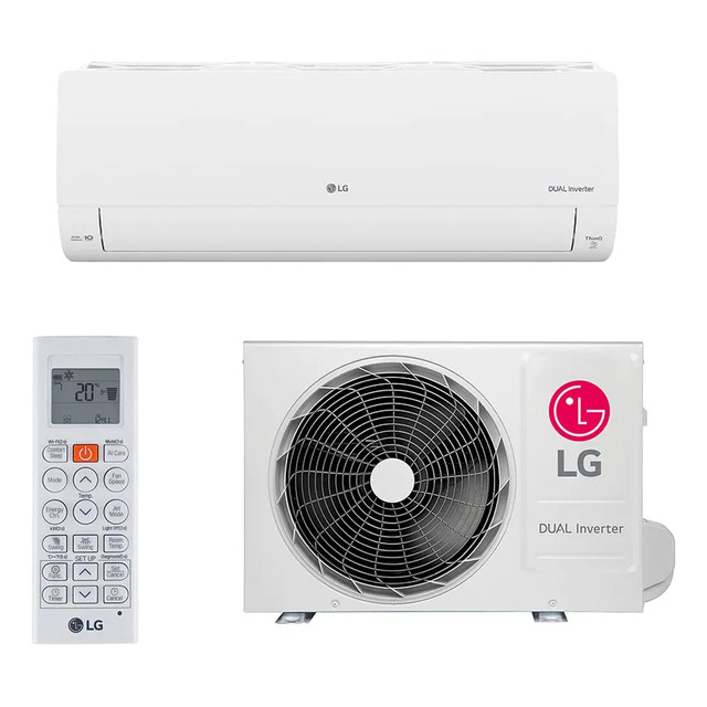 Ar Condicionado LG Voice Dual Inverter Ia 12000 Btus Só Frio 220v Branco