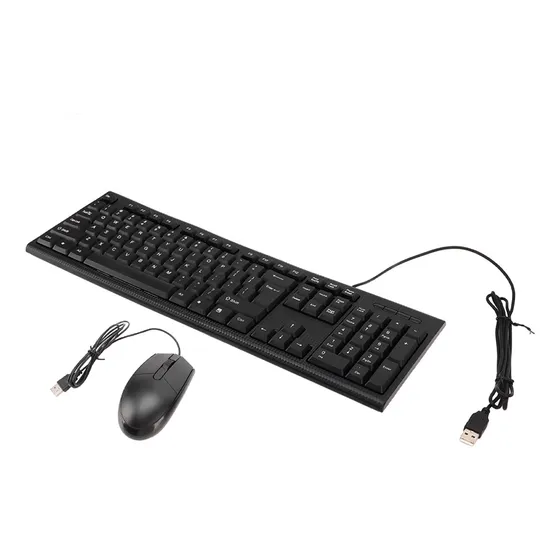 Teclado Usb Con Cable Cmk858 Y Set De Ratón 104 Teclas Para 