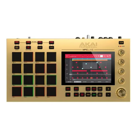 Akai Mpc Live Samplers Gold Centro Produção Musical Daw Dj
