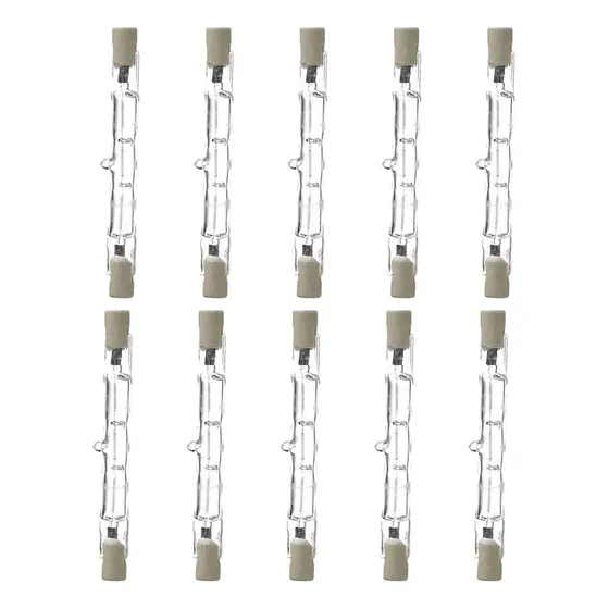 . 10x Lâmpadas R7s Lâmpada Halógena, Ângulo De J78 120w