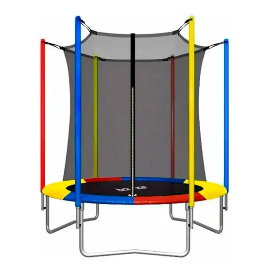 Cama Elastica 1.85 M Saltarin Trampolin Con Red Protectora