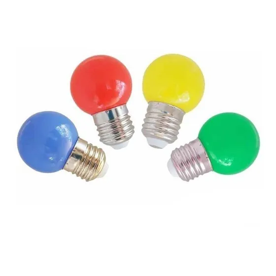 Pack X10 Lampara Led Gota Color 1w E27 Ideal Guirnaldas