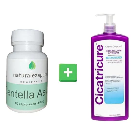 Pack Centella Asiática Cap + Cicatricure Anti Estrias 400 Ml