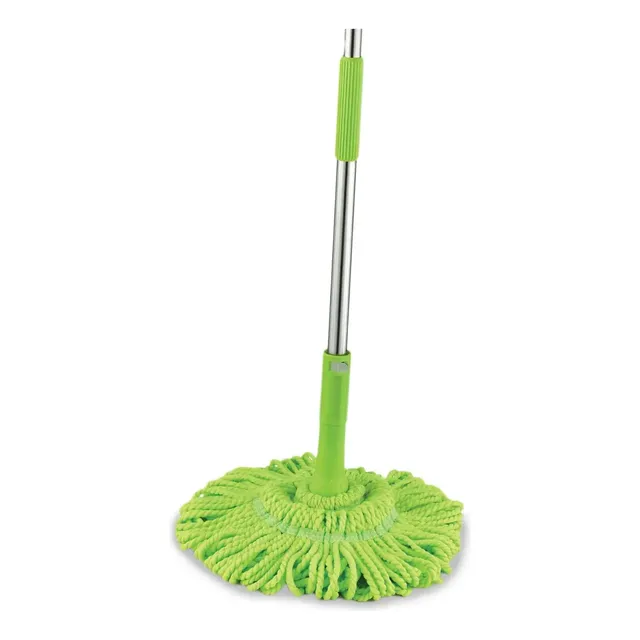 Magitel Trapeador De Microfibra Magic Mop Mango Retractil Giratorio Auto Exprimidor