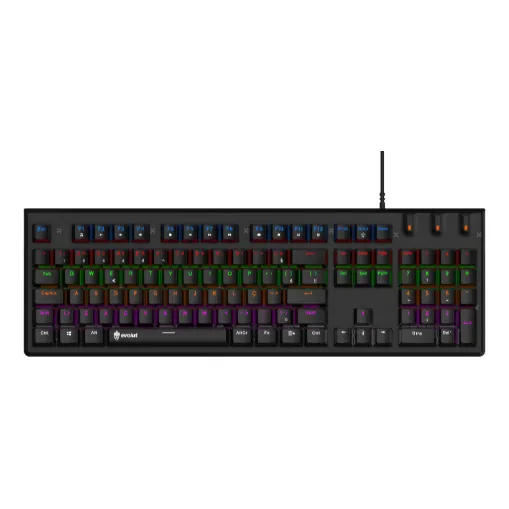 Teclado Mecânico Eg219 Loop Para Jogos, Retro Iluminação Led