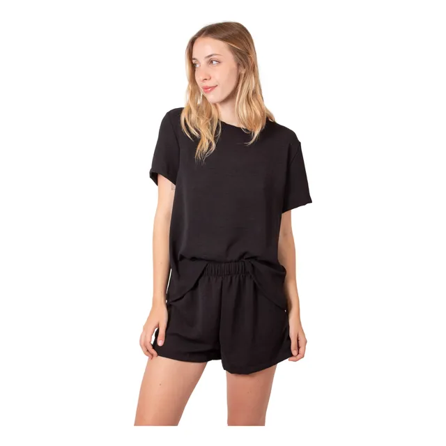 Pijama Mujer Corto Conjunto Algodón Dos Piezas Suave Comodo