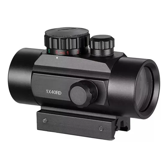 Promo 1x40 Red Dot Reflex Ajustável Sight Para Caça Ao Ar