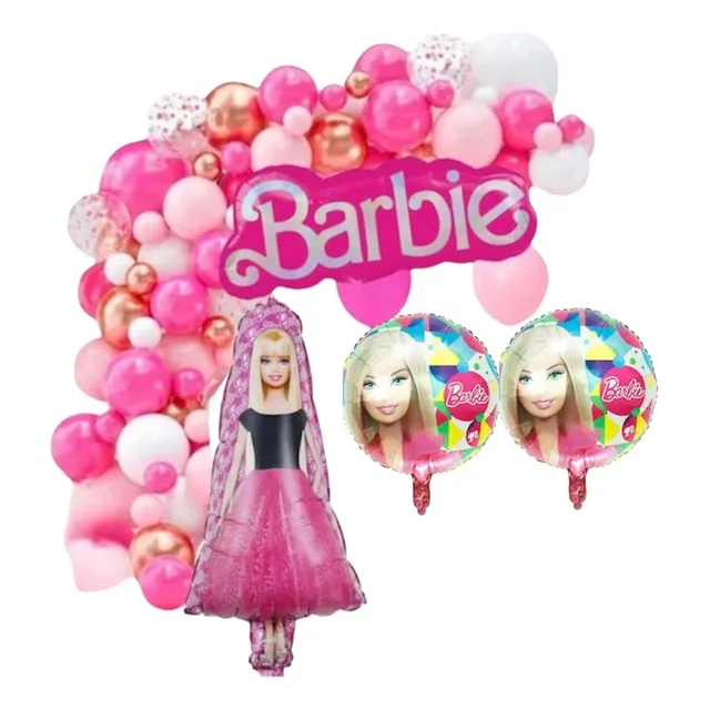 Pack Decoracion Barbie 120 Globos ! Hace Tu Mismo La Deco
