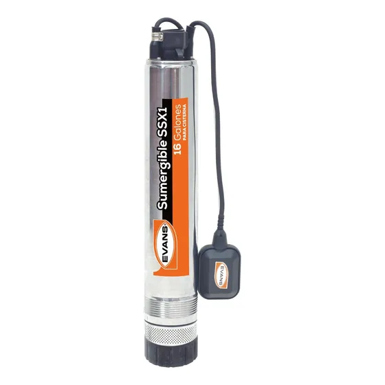 Bomba Para Cisterna Evans 1/2 Hp 115v Acero Inox