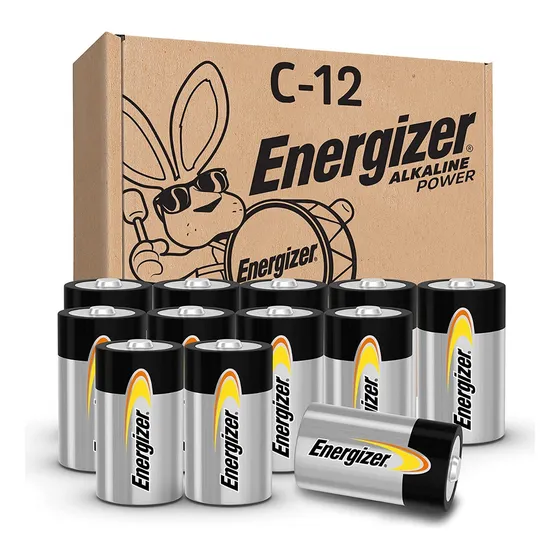 Betaría Energizer Alcalinas C-12 9 V Original Larga Duracion