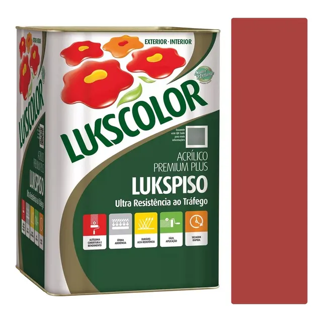 Tinta Piso Premium Lukspiso Lukscolor 18 Litros
