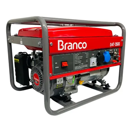 Gerador De Energia 3,5 Kva À Gasolina Monofásico Partida Man