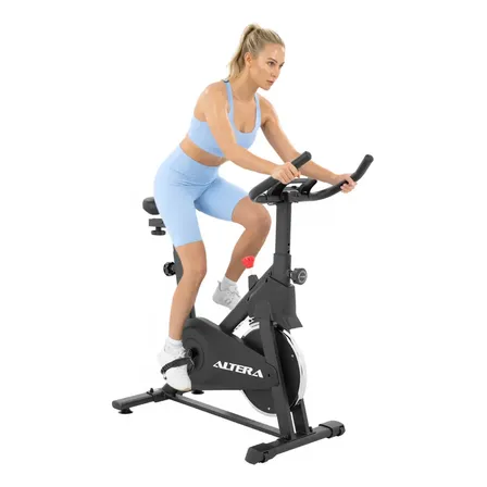 Bicicleta Para Ejercicio Spinning Estatica Altera Indoor Estacionaria Negro