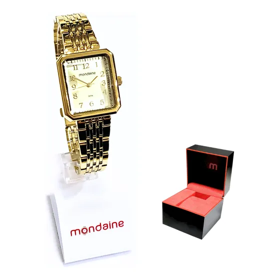 Relógio Mondaine Feminino Analógico Quadrado 32358lpmvde1