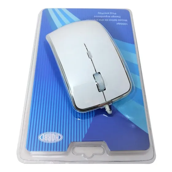 Mouse Optic 3 Botões Com Fio Usb Computador Notebook 1000dpi